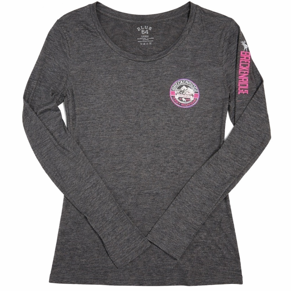 Blue 84 Gray Breckenridge Colorado Long Sleeve Shirt
